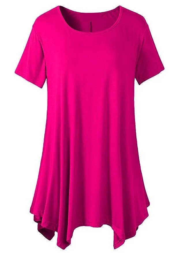 (2024 spring hot sale 50% off Women's）💥 Summer Mid-length Short-sleeved T-shirt Loose Round Neck