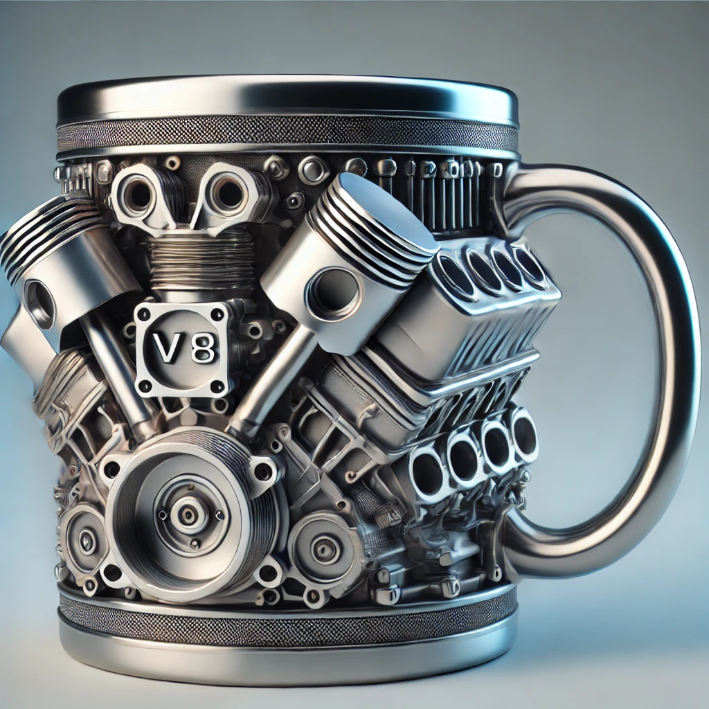 V8/V6 3D Stainless Steel Cup