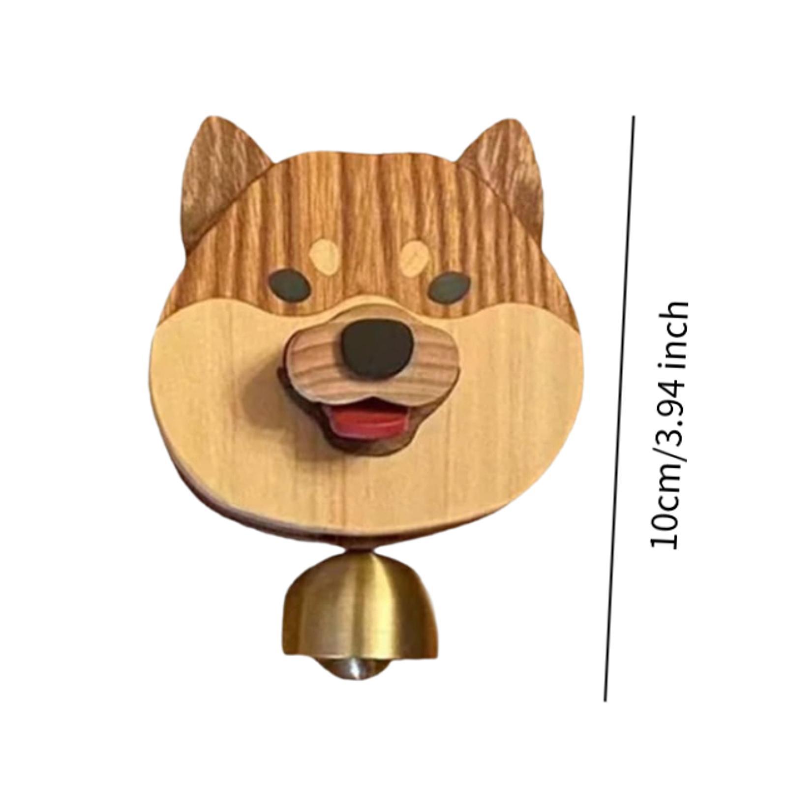 🐶🐶Cute Wooden Shiba Inu Wind Chime Doorbell💥💥（Fully hand - crafted）
