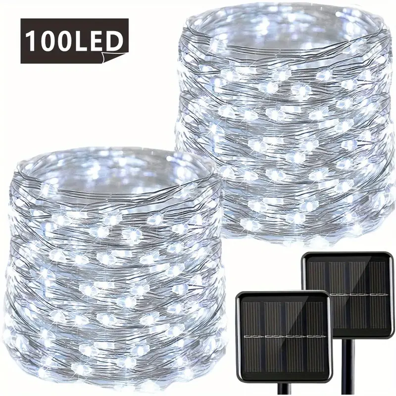 🔥ON SALE🔥39Ft /100 Led Waterproof  Solar String Lights🎁Buy 4 Free Shipping