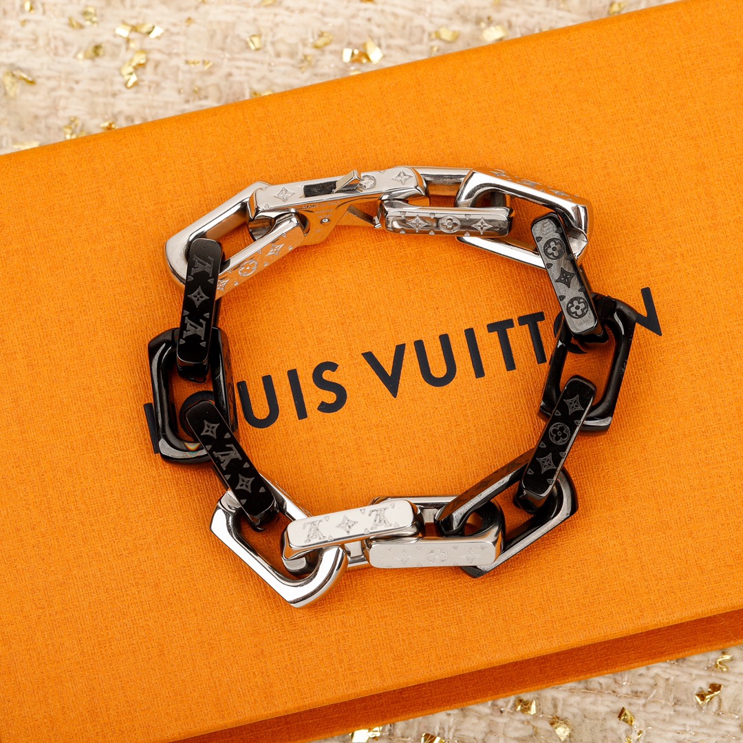 Louis Vuitton Mongram Chain Bracelet