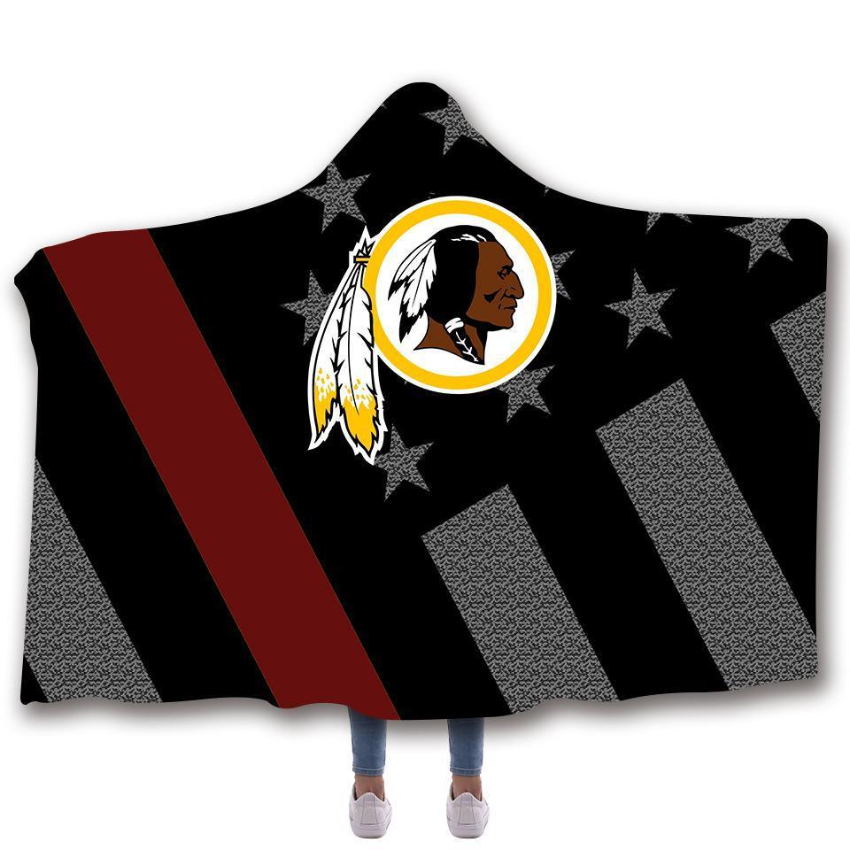 WASHINGTON CLASSIC 3D HOODED BLANKET