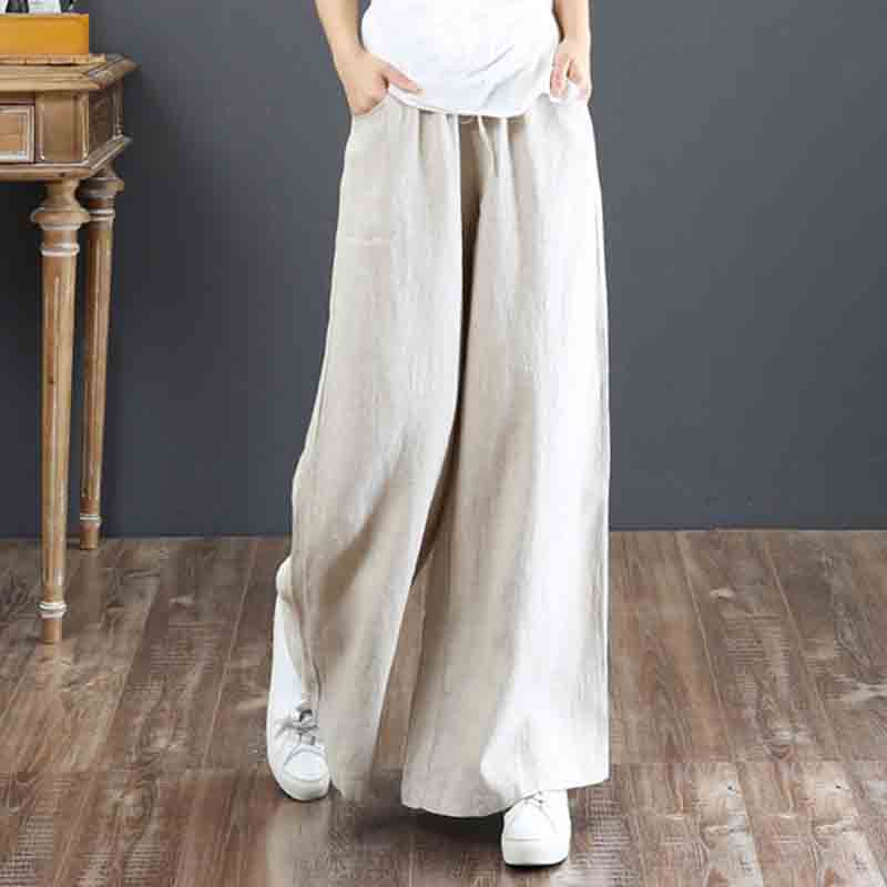 Basic Comfy Elastic Waist Drawstring Pants