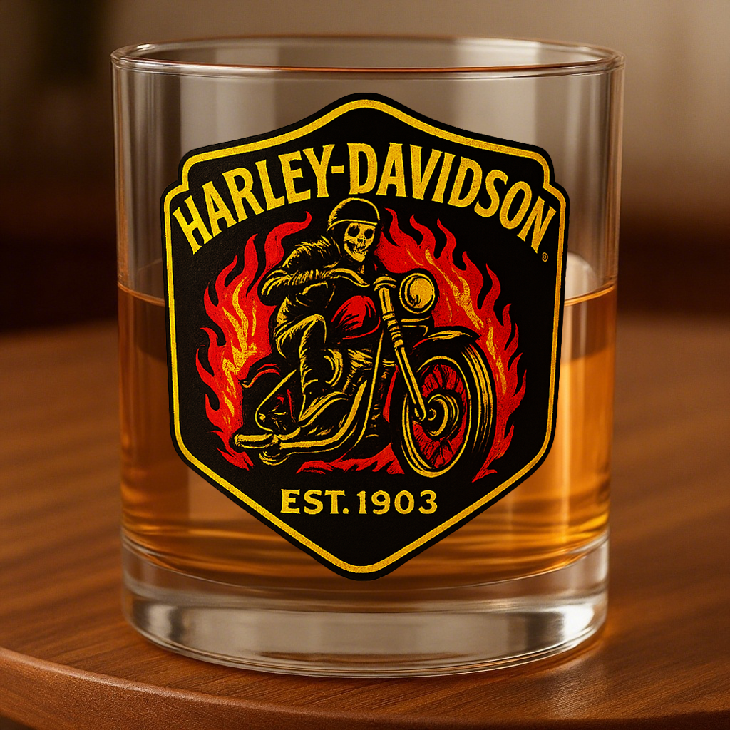 HD Flame Fury Whiskey Glass