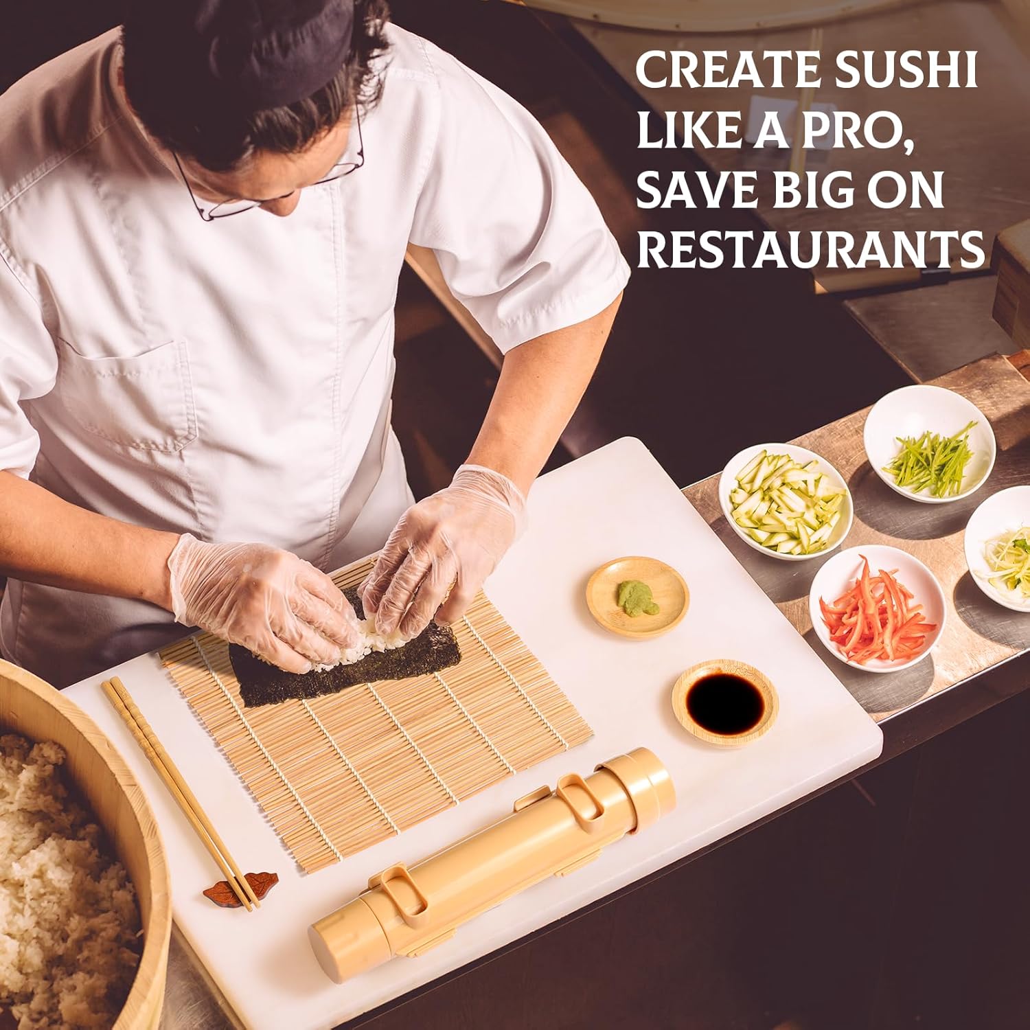 🔥Last Day Sale 50% OFF🔥Amazing Kitchem Finds- 15/24 in 1 Sushi Kit