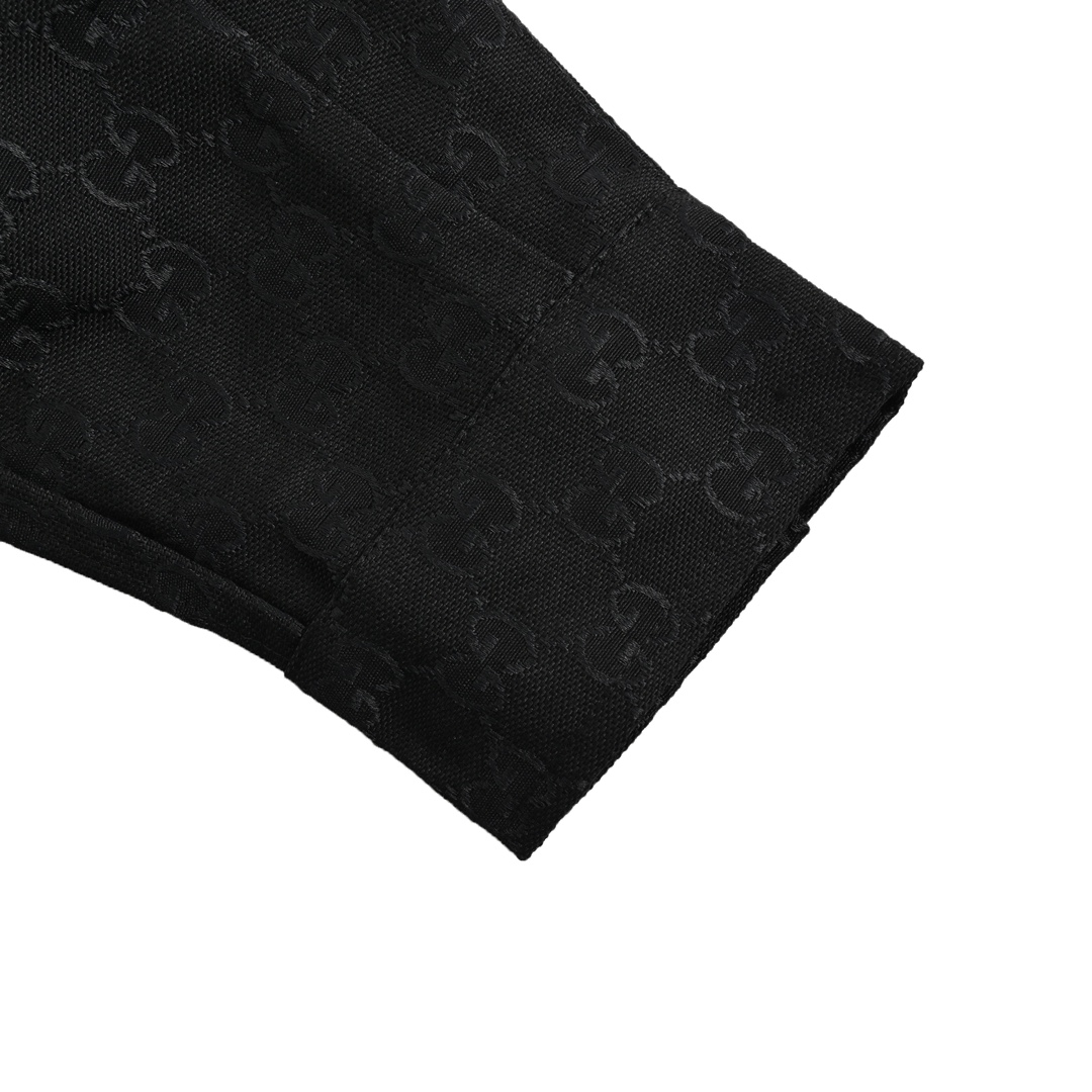 Gucci 24Fw all-over double G jacquard shirt jacket