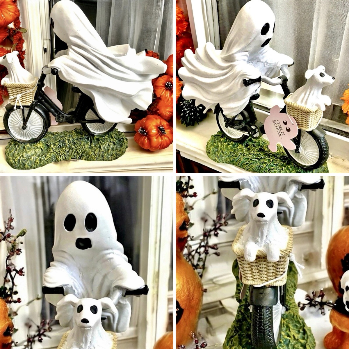 💥ON SALE💥- 👻 Ghost Rider & Pup Bicycle Statue 🐾