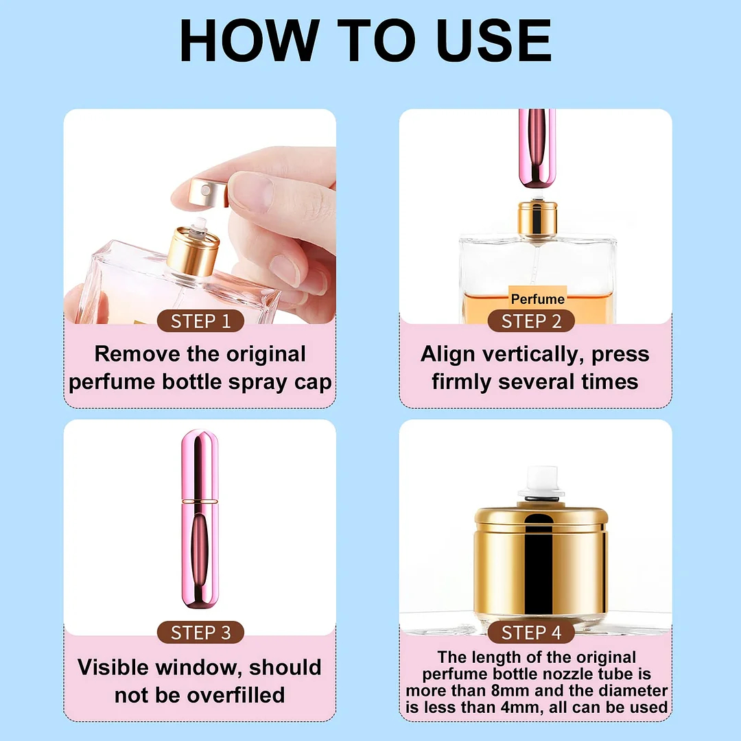 (🔥Last Day Promotion-SAVE 50% OFF)-Portable Mini Refillable Perfume Atomizer-BUY 5 GET 5 FREE & FREE SHIPPING!