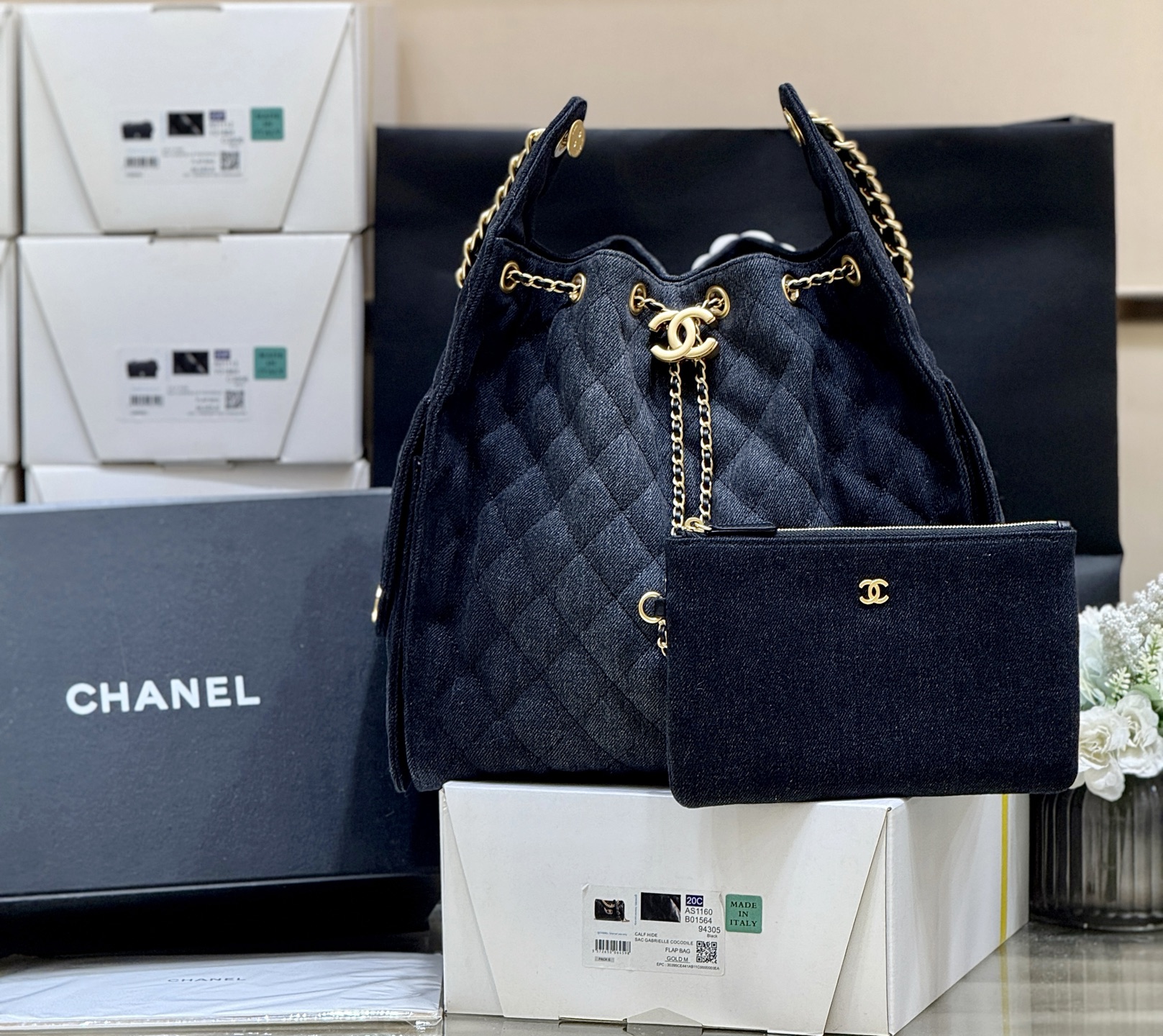 Chanel 25S Spring/Summer Collection Large Denim Handbag AS5311 00158