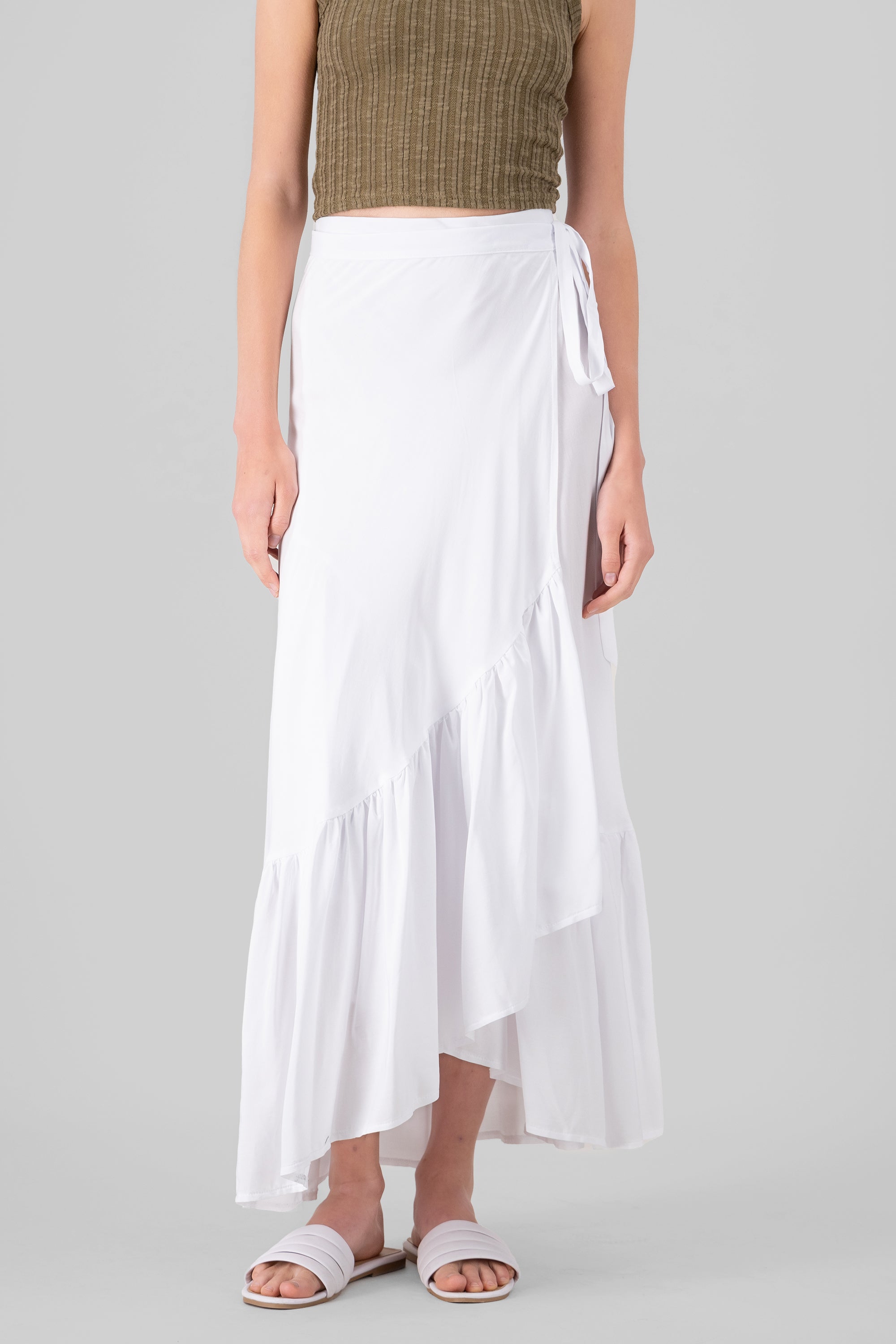 Ruffle Maxi Skirt
