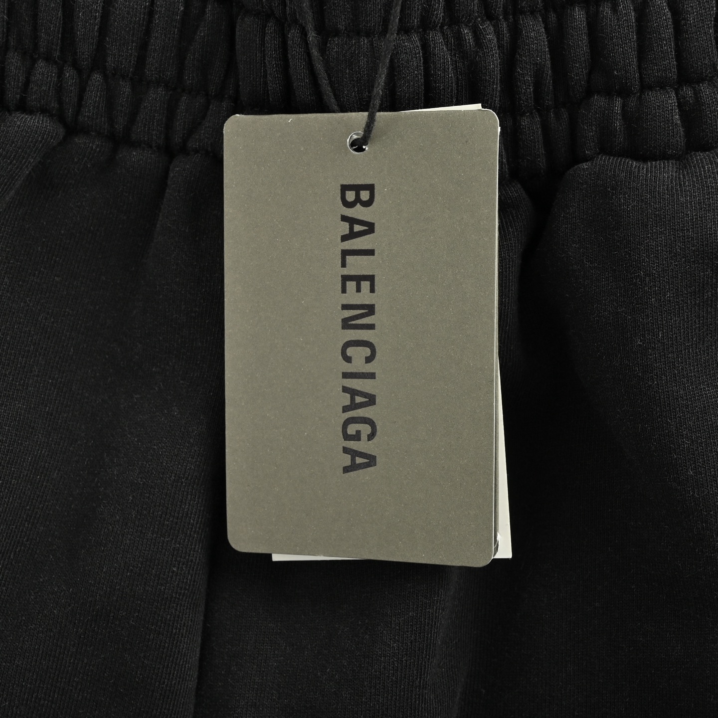 Balenciaga 25ss Tape Logo Embroidered Washed Shorts