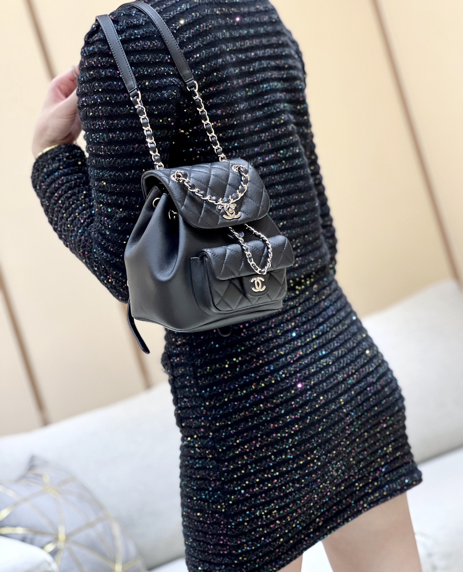 Chanel 24S duma small backpack AS2908