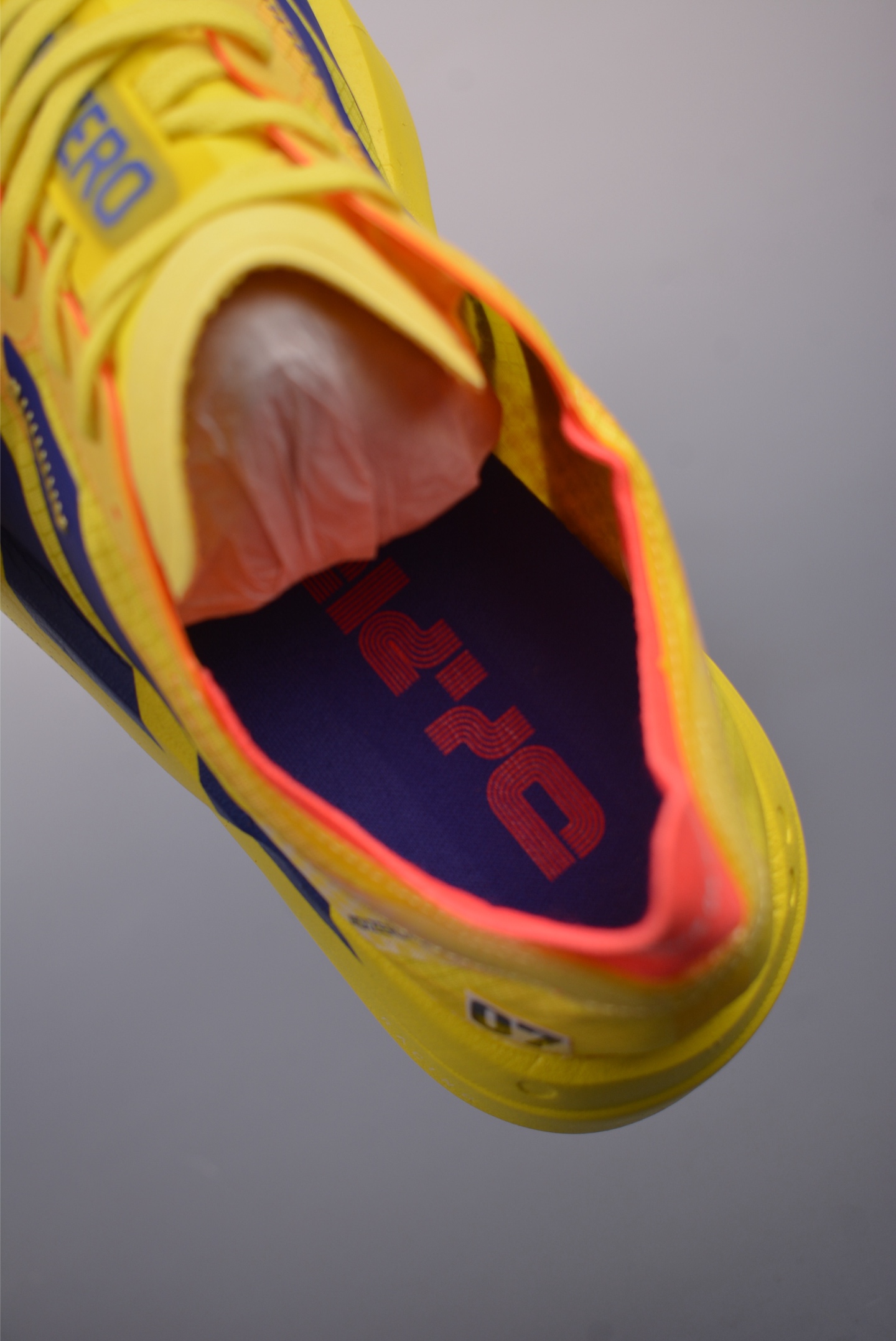 Adidas adizero adios pro evo 4 net weave bright yellow blue JR6373