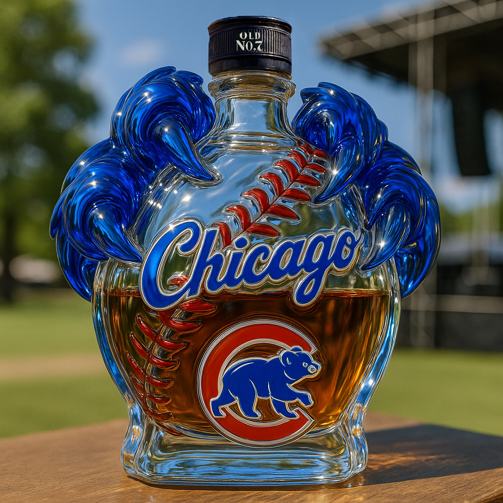 Chicago Cubs Whiskey Bottle
