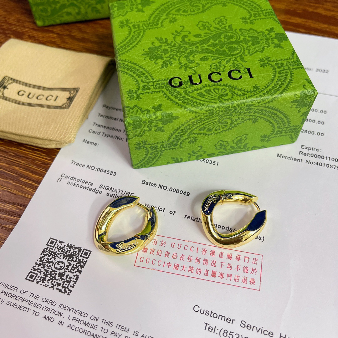 Gucci gold-tone earrings