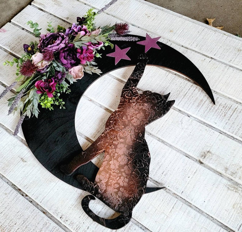 (🔥Last Day Promotion-SAVE 50% OFF)Art Halloween Lunar Decor Kitty Lovers Gift-🔥BUY 2 GET 10% OFF & FREE SHIPPING