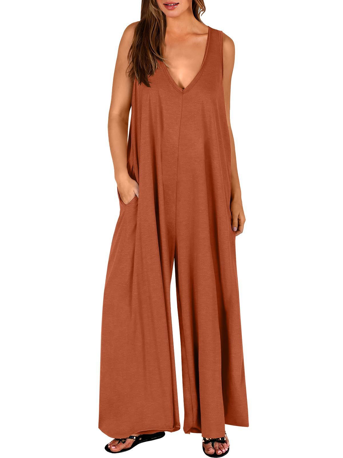 Casual Women's Jumpsuit with Pockets