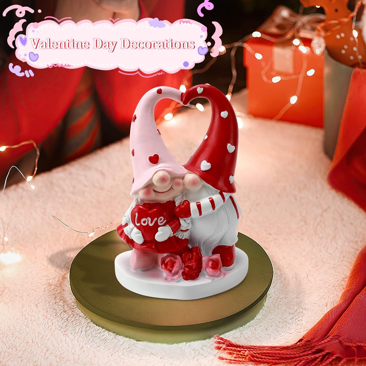 💖 Valentine's Day Sale 49% OFF 💖 Lovely Handmade Resin Gnome For Holiday Gift Present