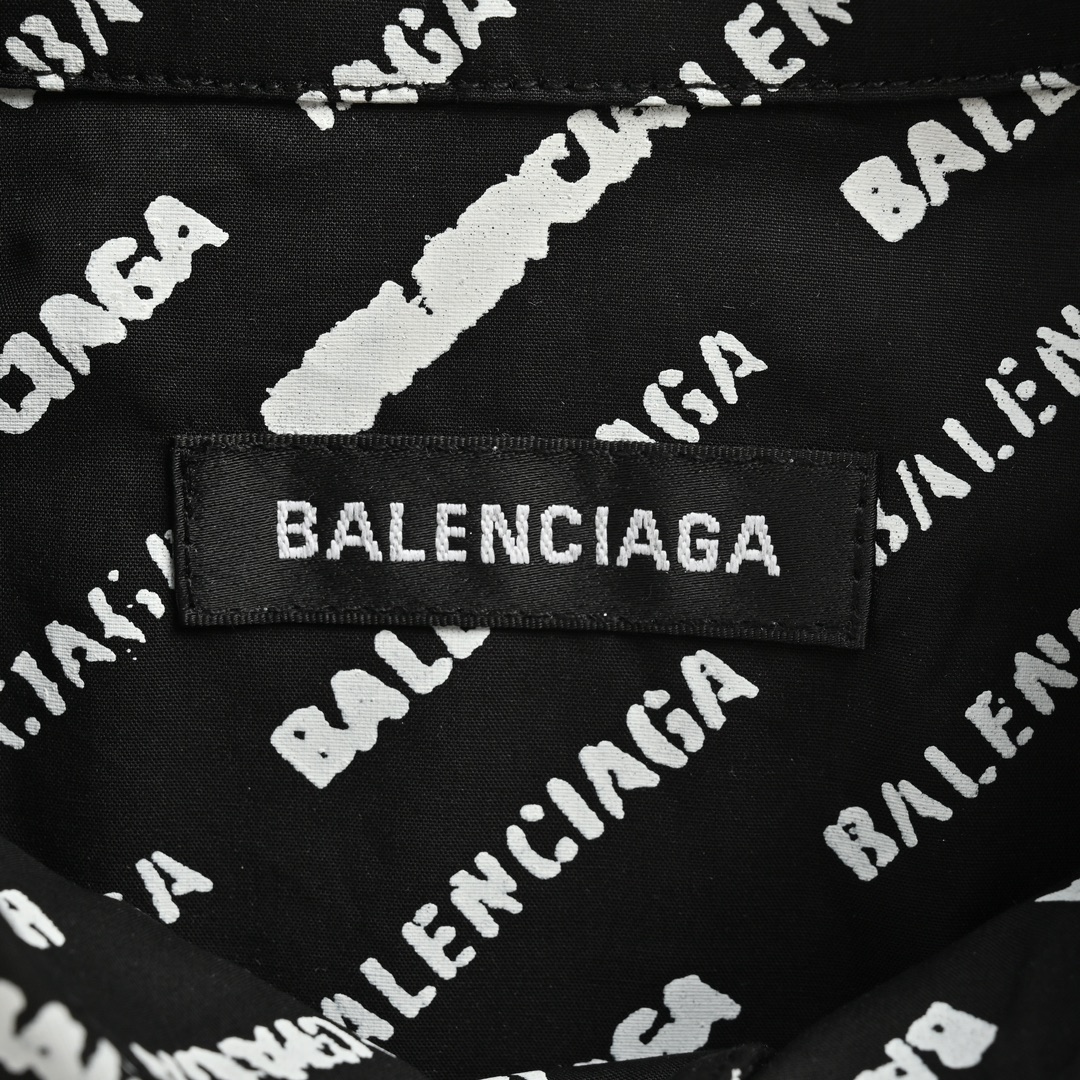 Balenciaga 24ss all-over lettering shirt