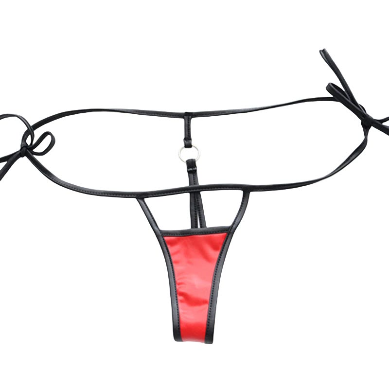 Hollow Out Lace-up Bikini Lingerie Set