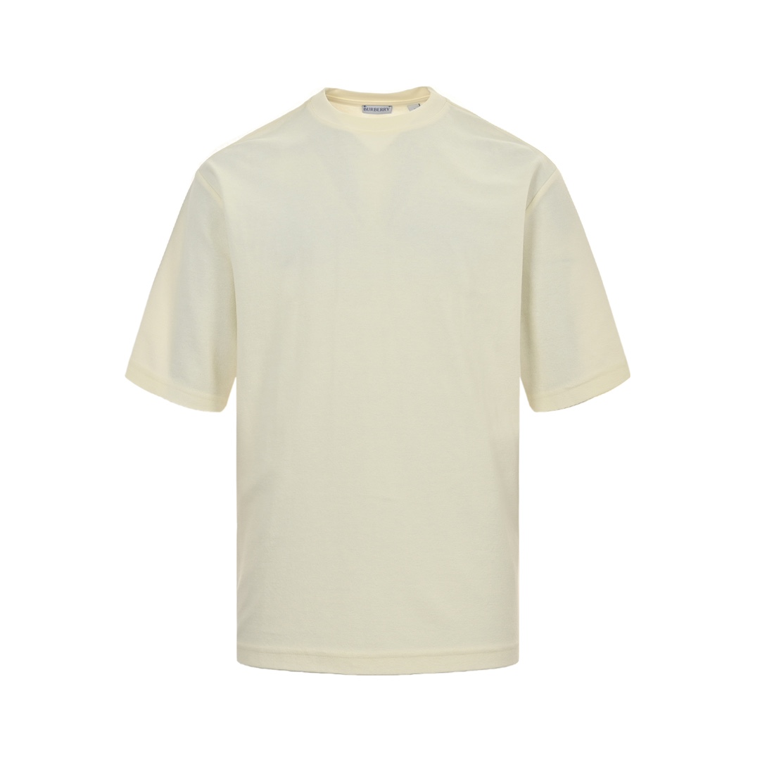 Burberry 24ss back waist knight warhorse print terry cloth short sleeves