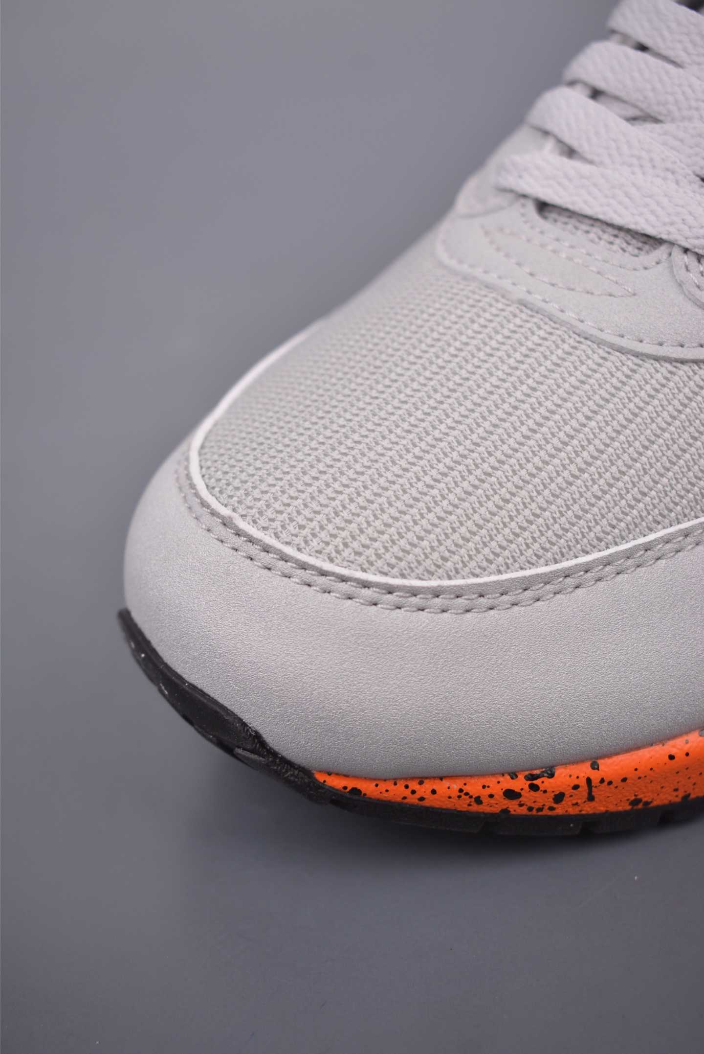 Nike Air Max 1'87 series gray, black, orange and stone patternv FD2638-005