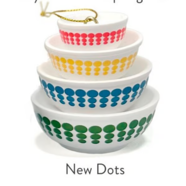 🎅Christmas Hot Sale 70% OFF🔥Miniature Pyrex Bowl Stack Ornament