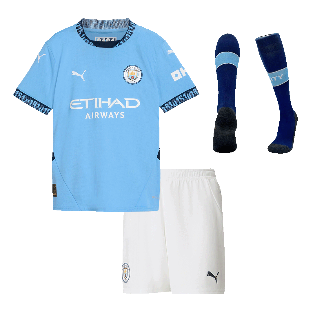 Manchester City Kids Football Kit (Shirt+Shorts+Socks) 2024/25