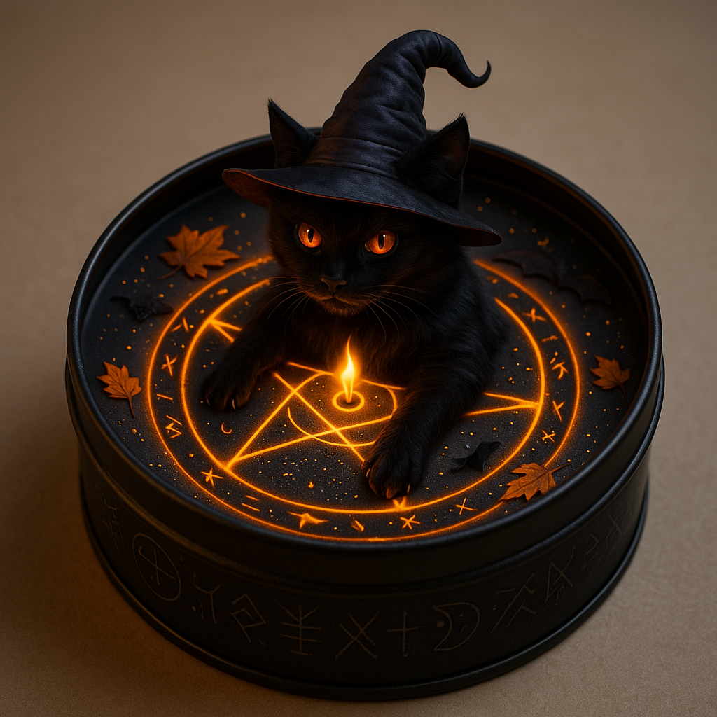 Magic Black Cat Candle