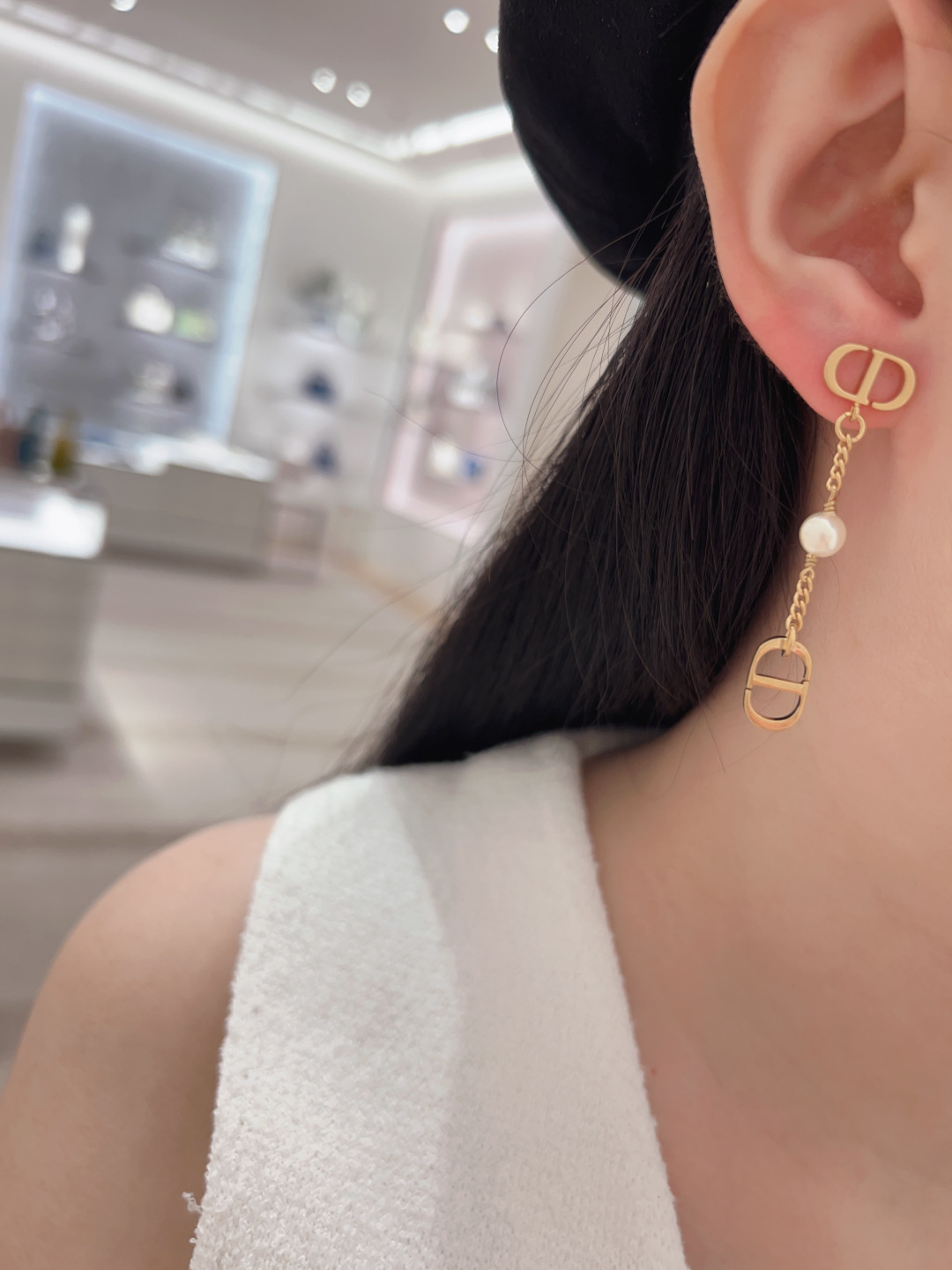 Dior CD tassel earrings