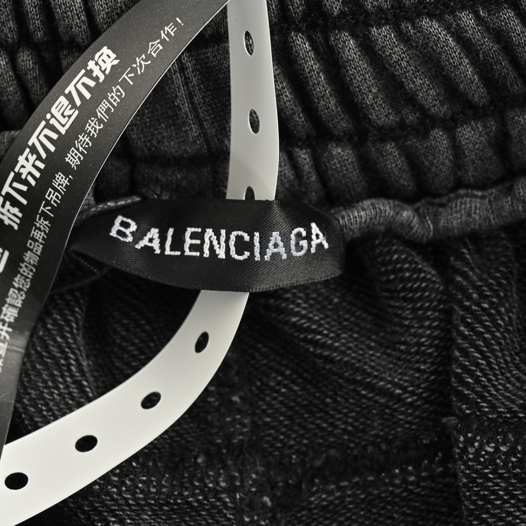Balenciaga Hand Painted Destroyed Shorts