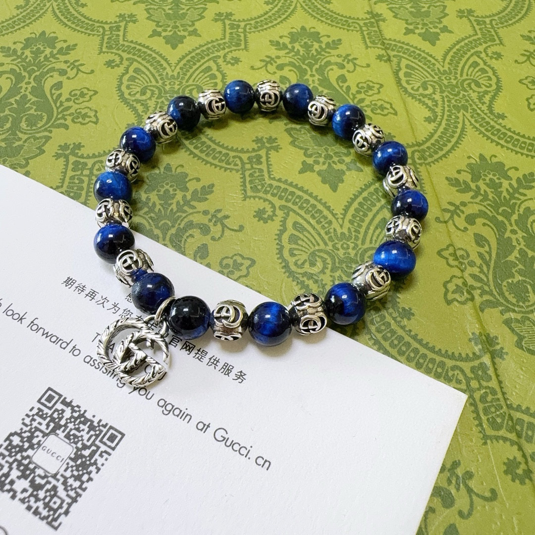Gucci Blue Tiger Eye Bracelet