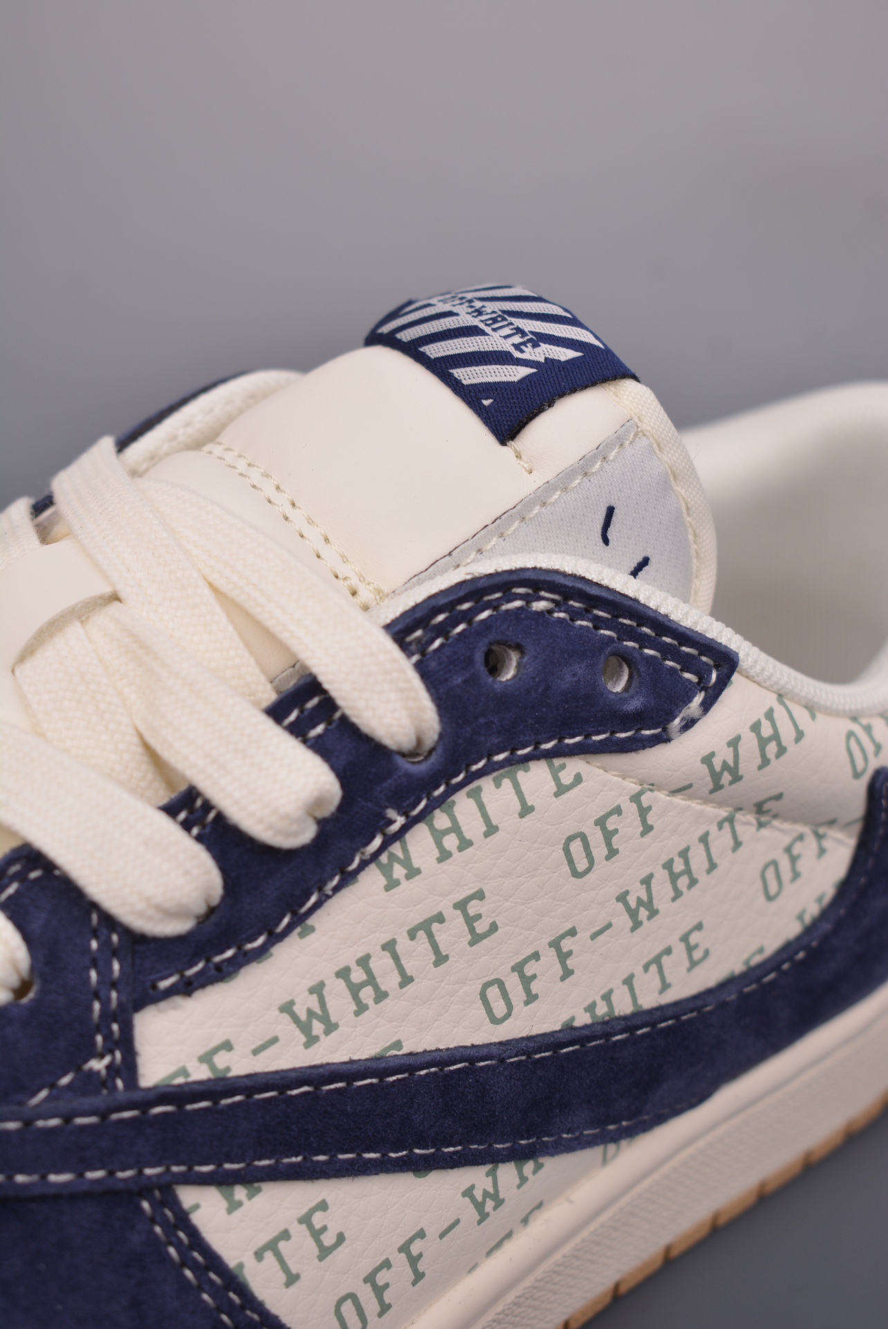 ravis Scott x Off-White x Nike Air Jordan 1 Low OG SP Off-White blue HQ2993-100