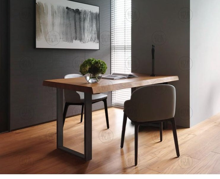 JONAH Solid Wood Writing Desk Study Table Scandinavian Nordic Designer Live Edge