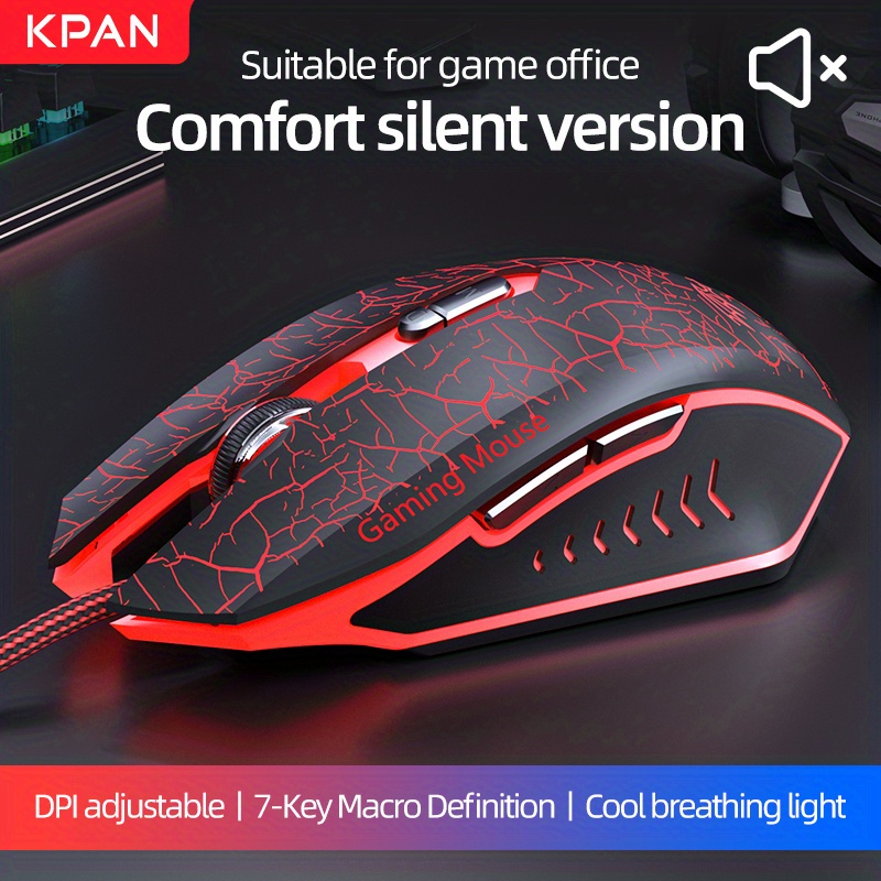 8000DPI Ergonomic Wired Esport Mouse USB Mouse Gaming RGB Mause Gamer Mouse 7 Button LED Silent Mice For PC Laptop Computer Gift For Birthday/Valentines/Easter/Boy/Girlfriends