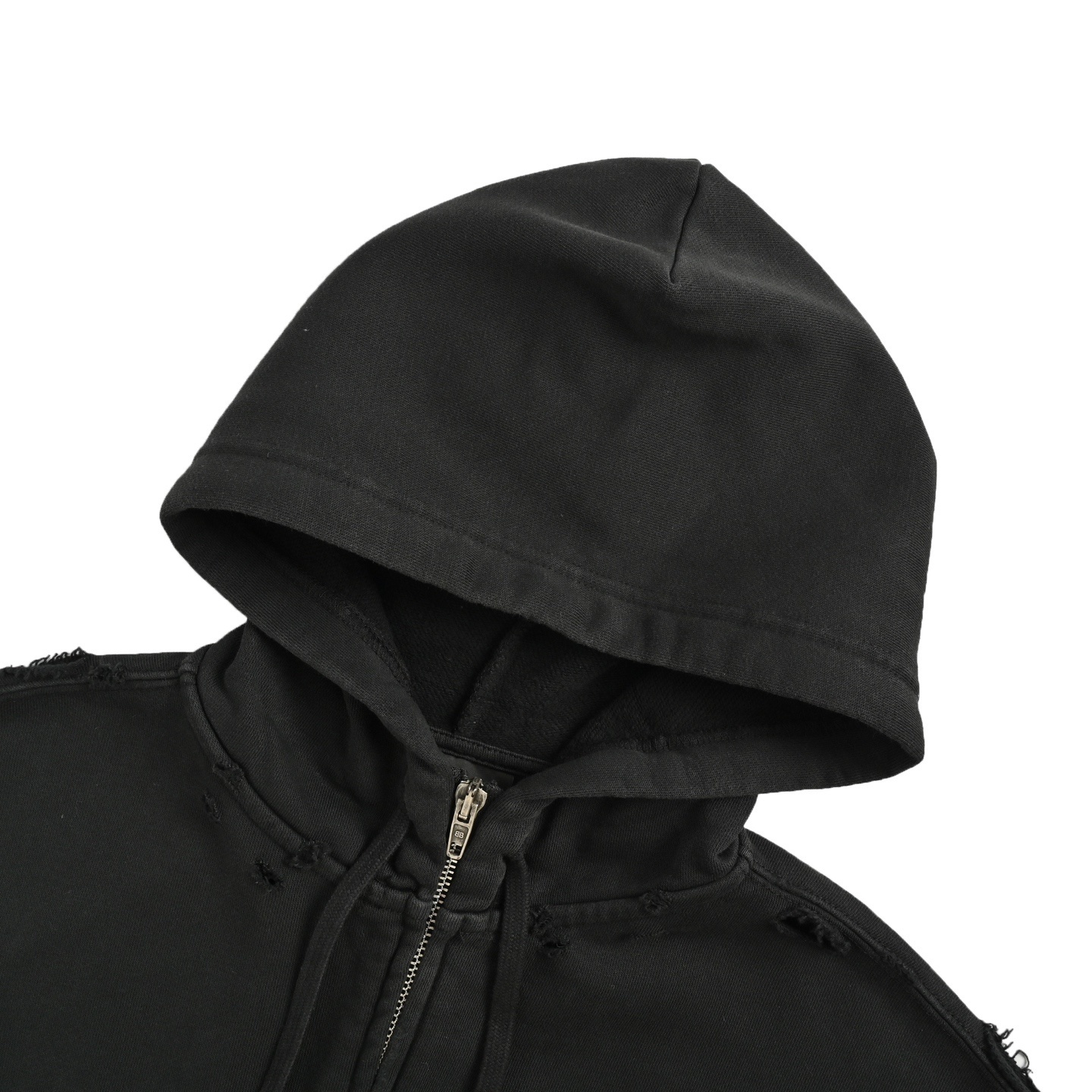 Balenciaga 25Fw red masking tape zip-up hooded jacket