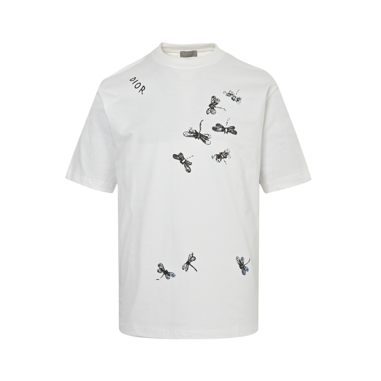 Dior 25ss dragonfly print short sleeve