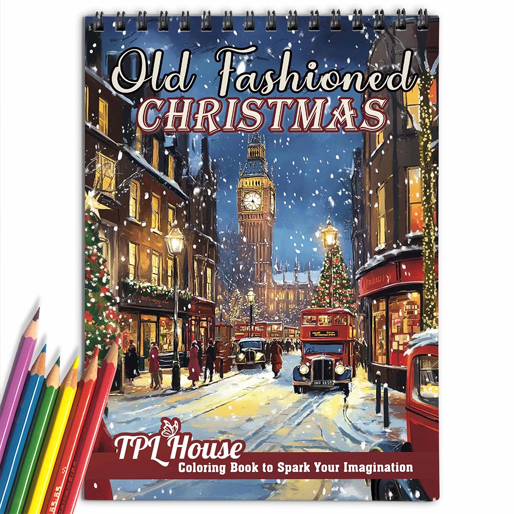 🎄CHRISTMAS ON SALE🔥Christmas Spiral Coloring Book