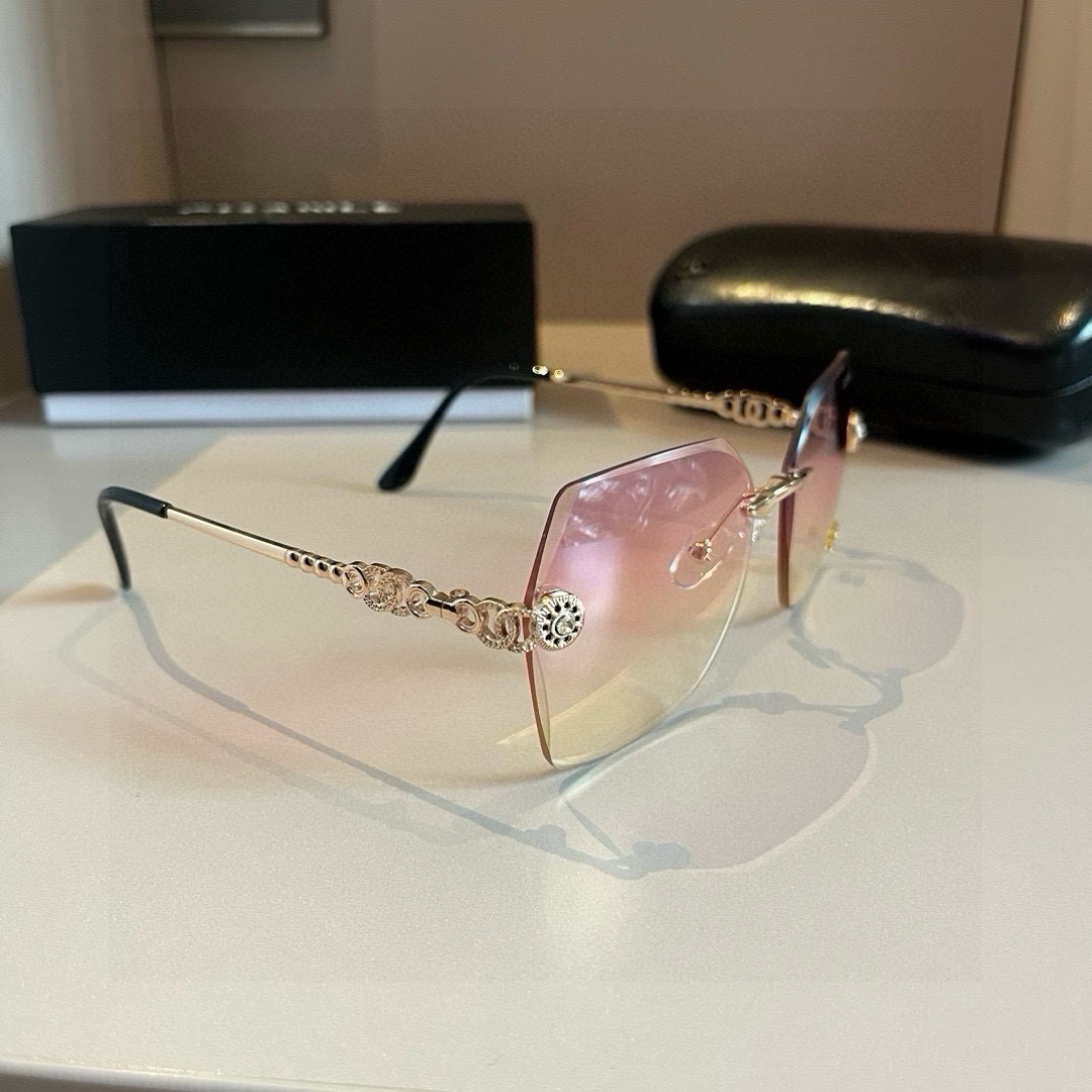 Chanel rimless sunglasses