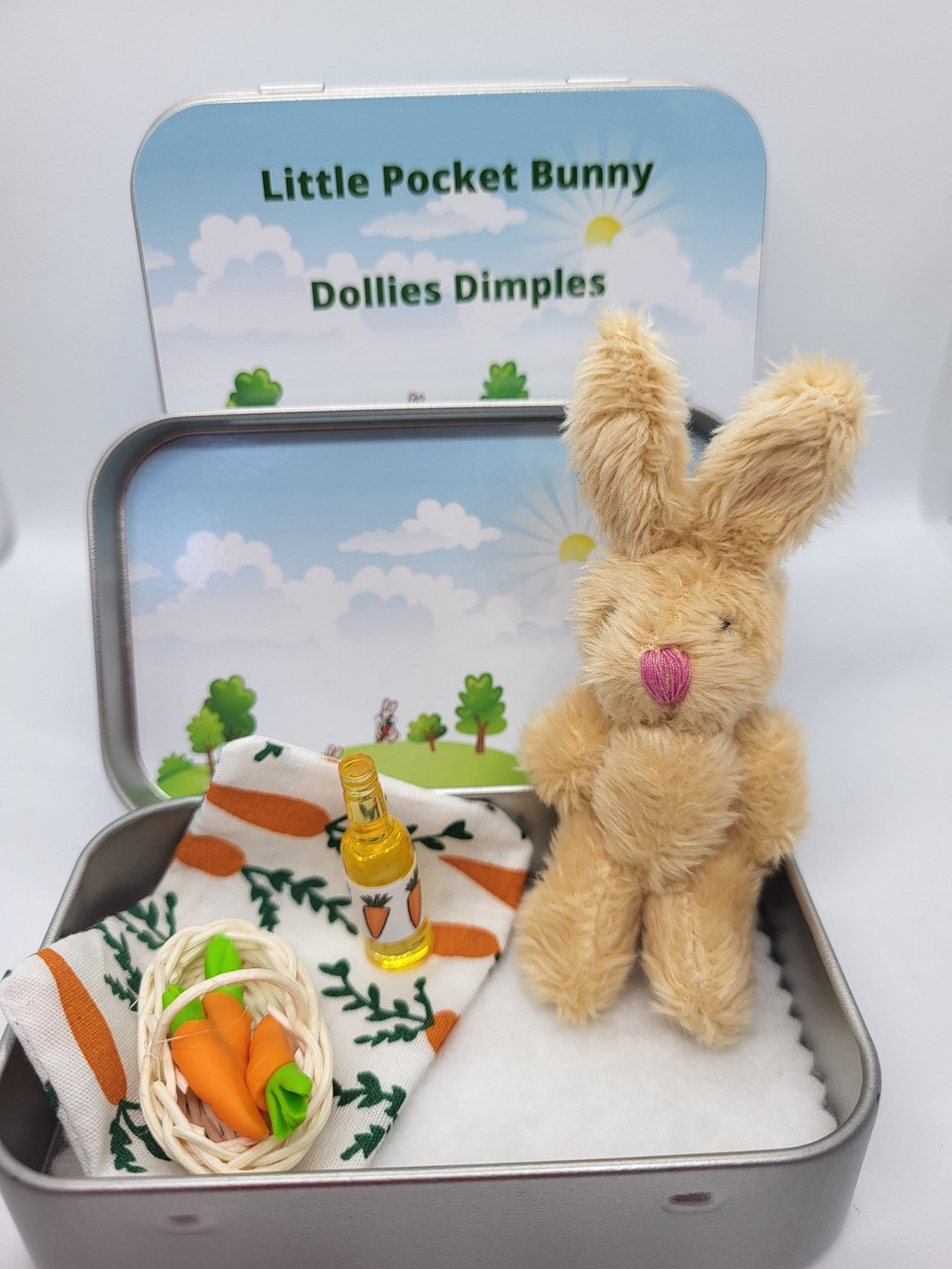Little Pocket Bunny Dollies Dimples | Pocket tin