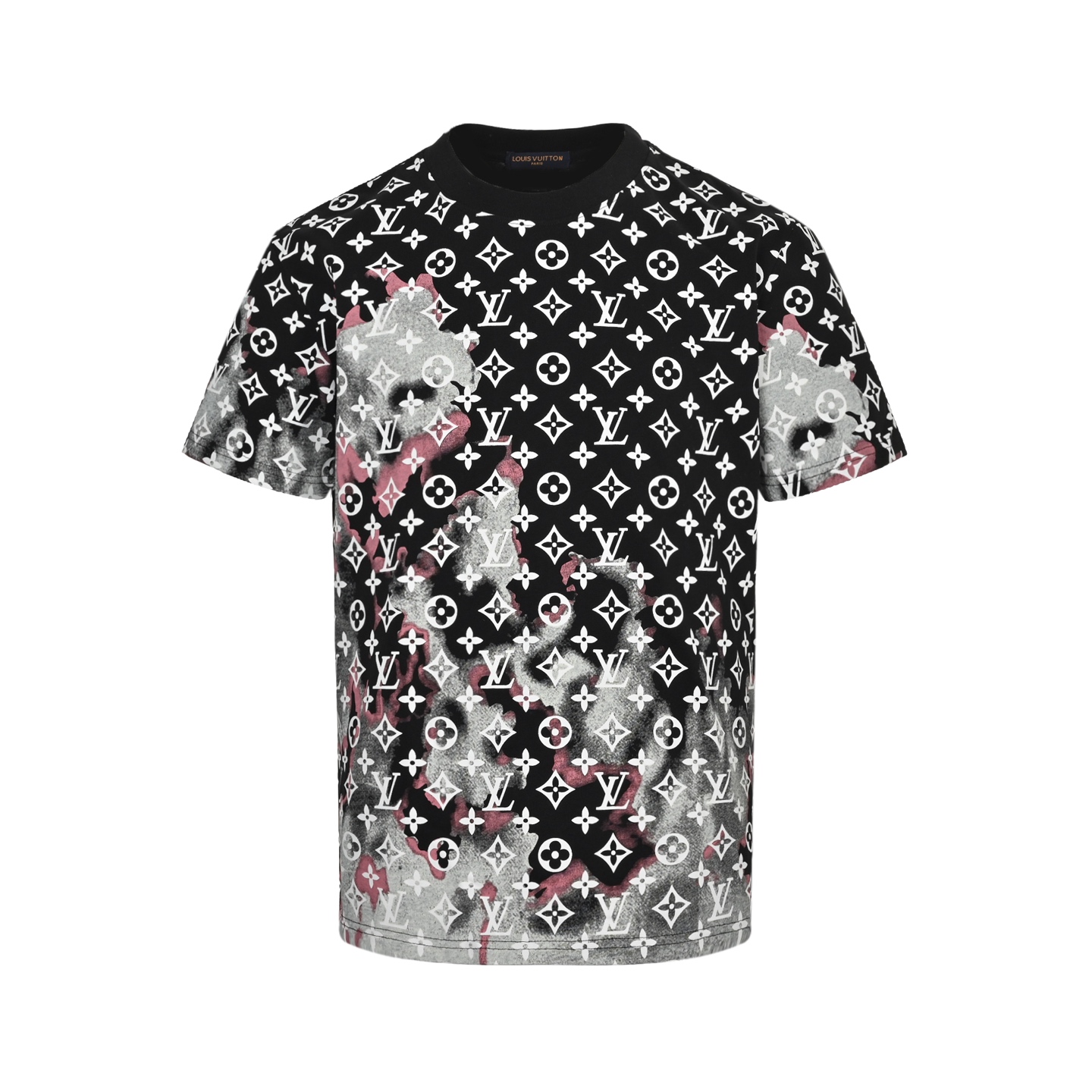 Louis Vuitton 25ss Fire Cloud Monochrome Print Short Sleeve
