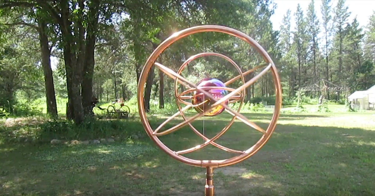 Garden Sprinkler, Copper Lawn Sprinkler, Cosmic Halo Copper Sprinkler