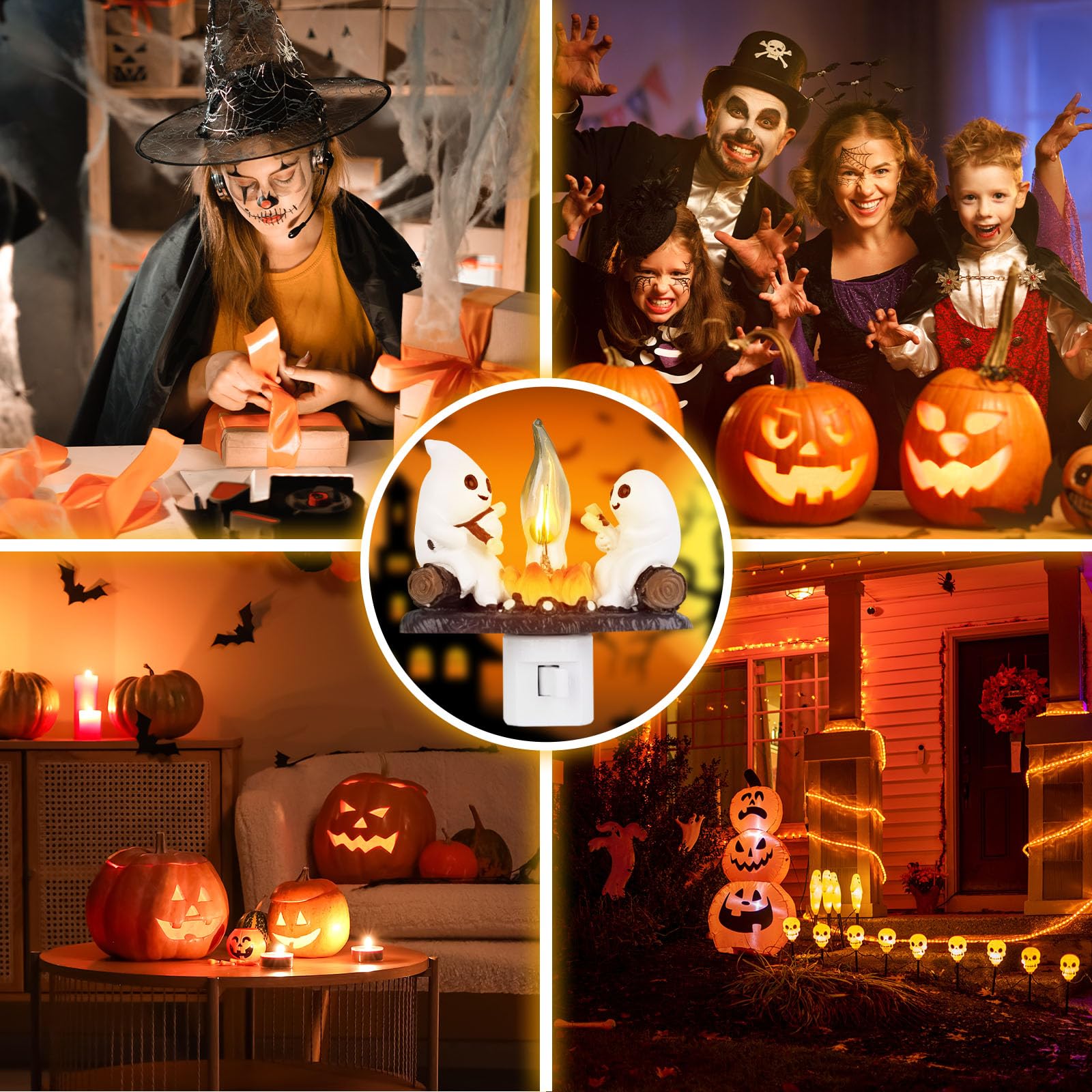 🔥Super Sale - 49% OFF🔥Ghost Campfire Flickering Night Light