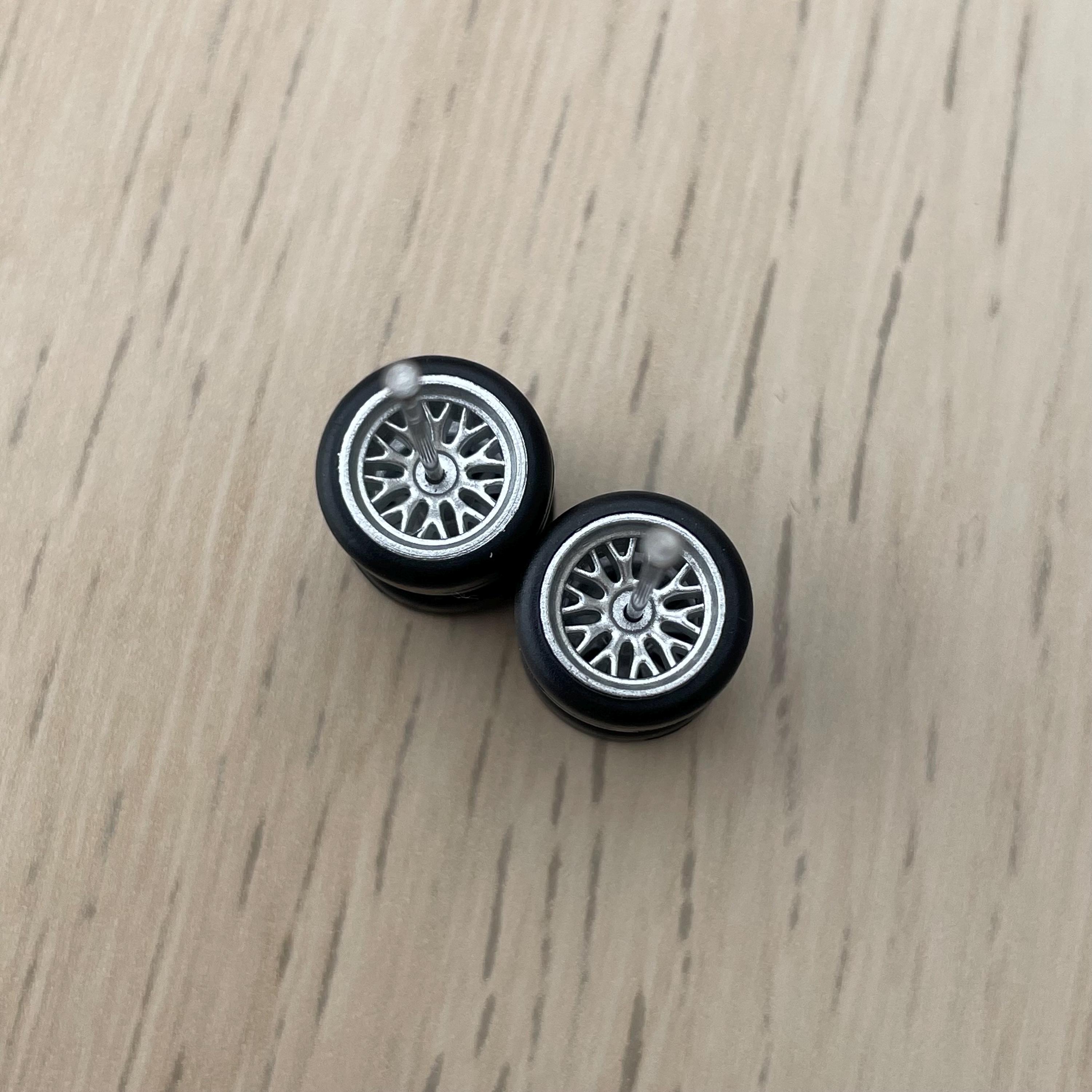 Hotwheels Rims Custom Wheels 1/64 Rubber tires