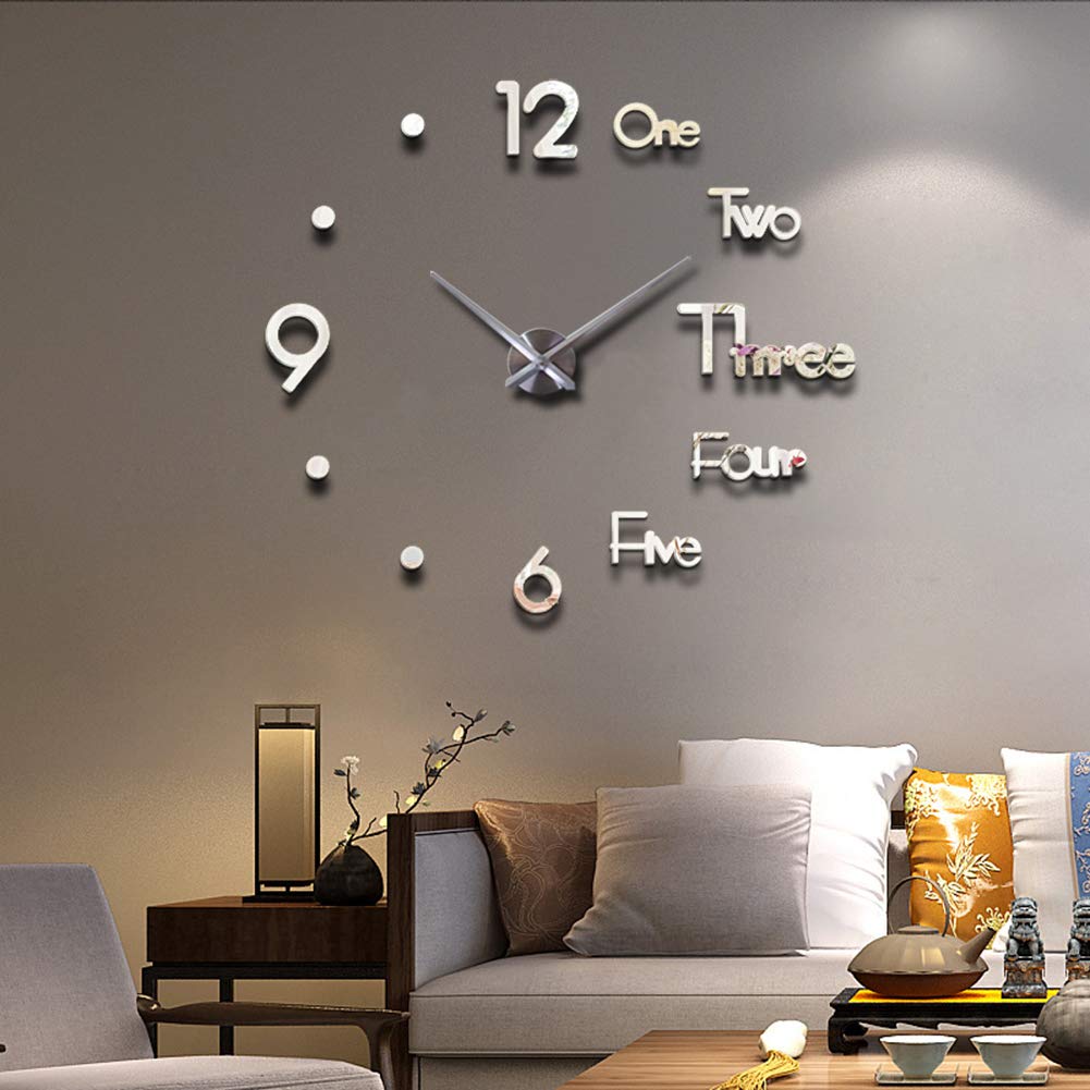 (🔥Last Day Flash Sale-50% OFF) 3D DIY Creative Wall Clock-16inches And 30Inches -Buy 2 Sets Get 10% OFF