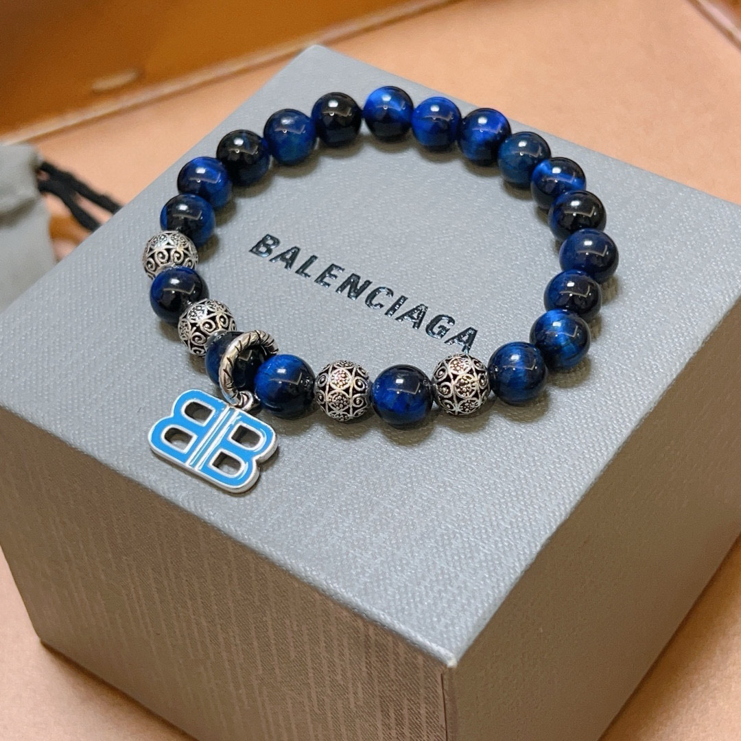 Balenciaga Tiger Eye Thai Silver Style Bracelet