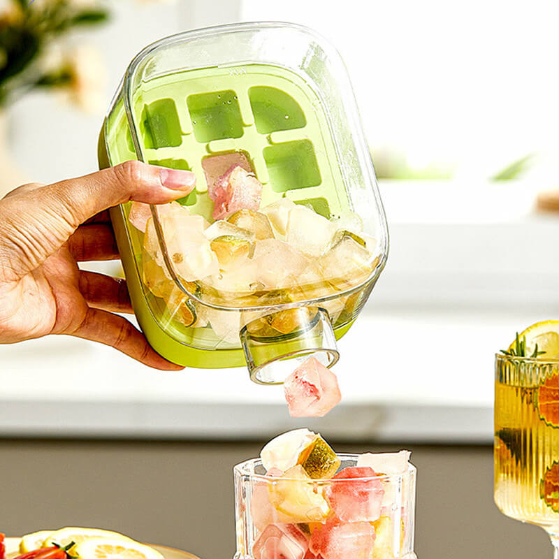 🔥On Sale🔥Ice Cube Bottle With Straw