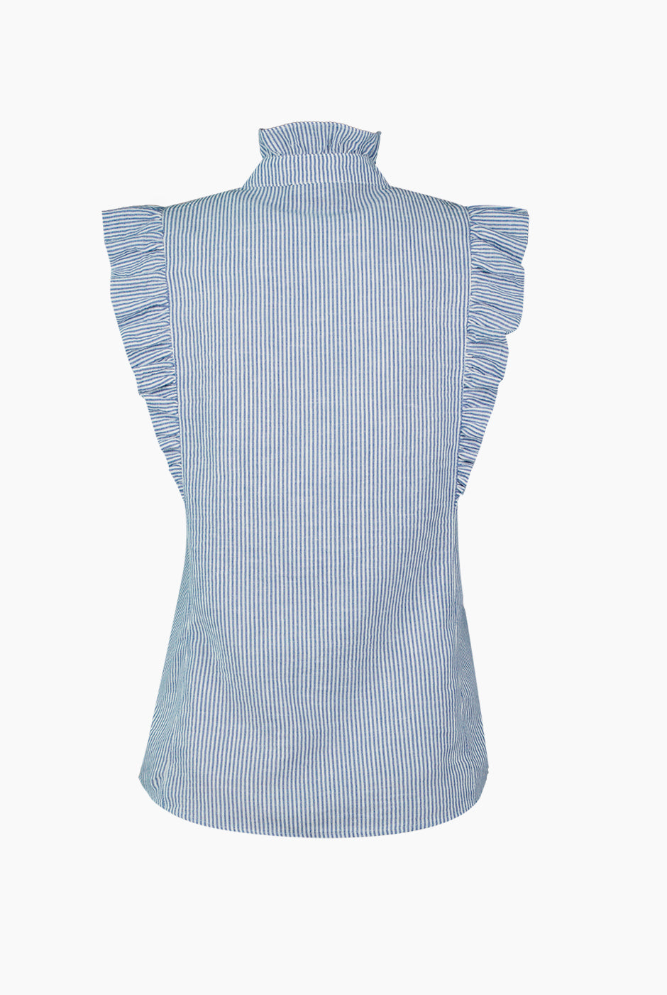 Blusa rayada de botones frontales