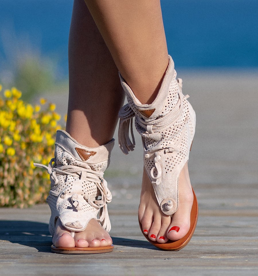 ❤️Mother's Day Sale 50% OFF❤️Women's BohemianFringed Toe Flat Sandals