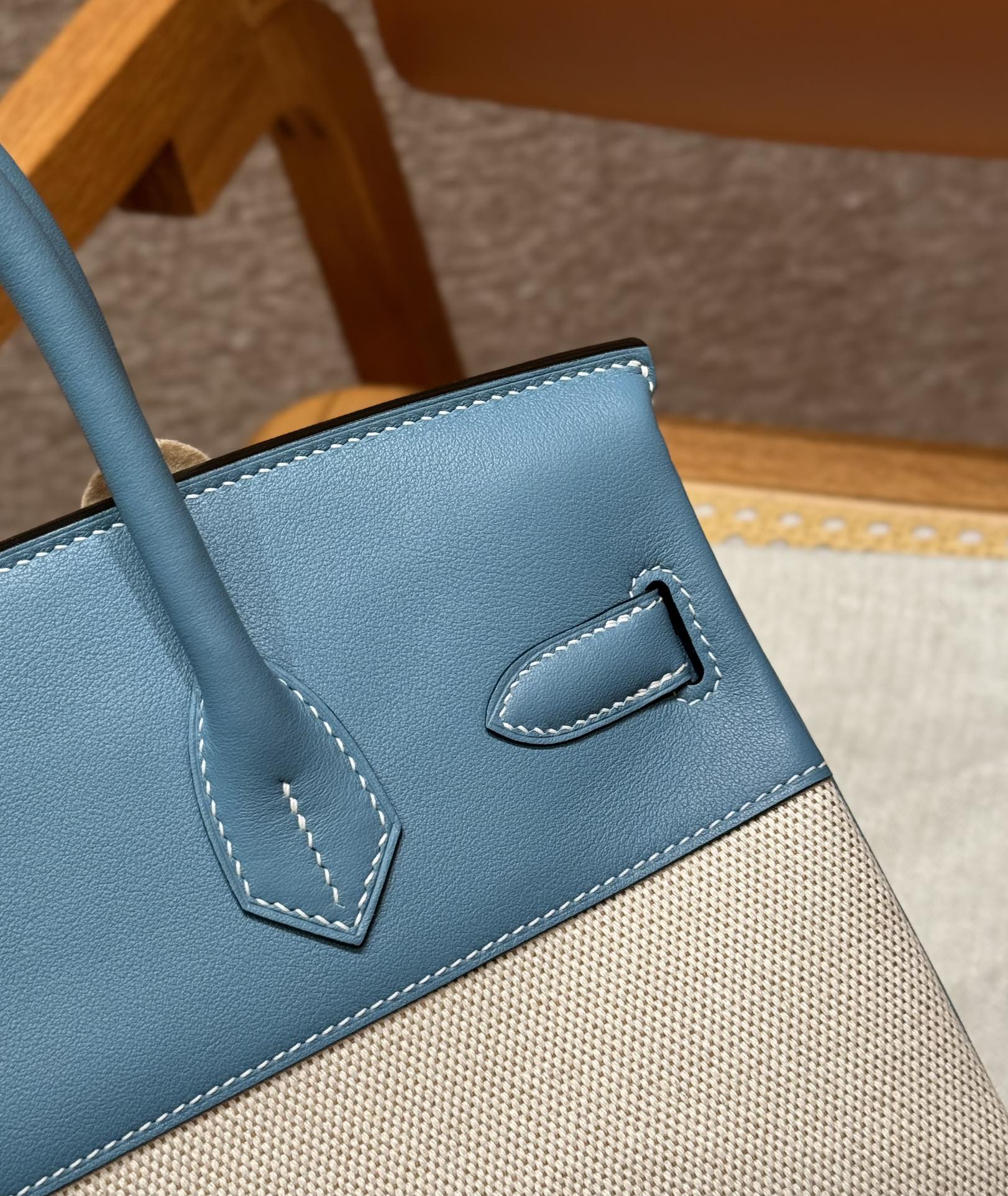 Hermes Birkin 75Bleu Jean (Handmade to order)